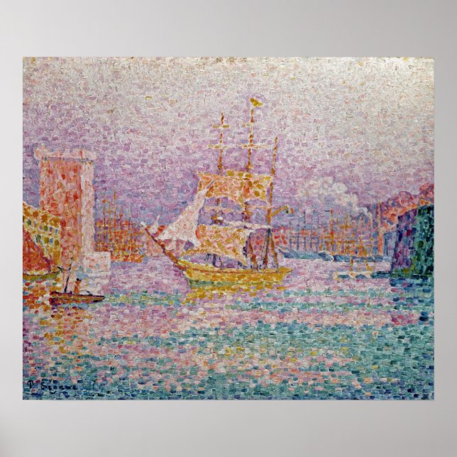 Harbour at Marseilles, c.1906 Poster (Framsidan)