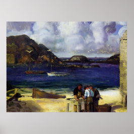 Harbour at Monhegan - George Bellows - 1913 Poster
