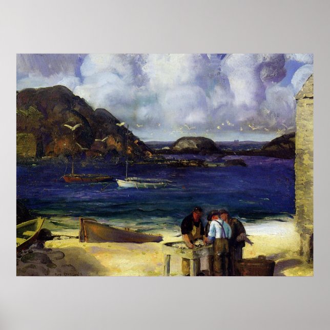 Harbour at Monhegan - George Bellows - 1913 Poster (Framsidan)