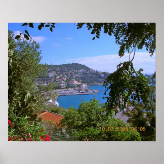Harbour at Nice, Frankrike Poster