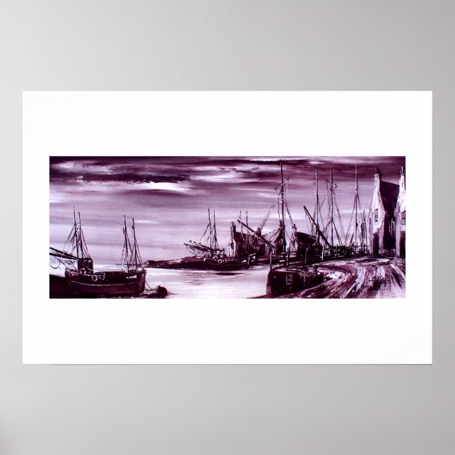 Harbour at night poster (Framsidan)