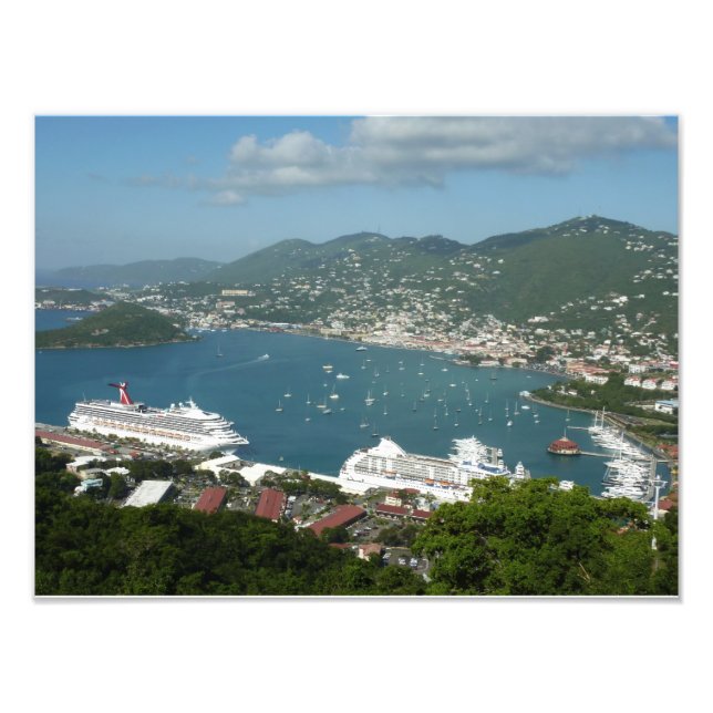 Harbour at St. Thomas US Virgin Islands Fototryck (Framsidan)