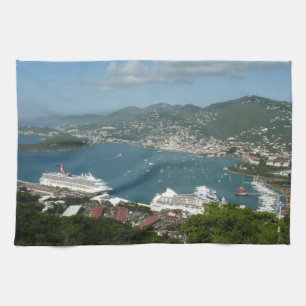Harbour at St. Thomas US Virgin Islands Kökshandduk