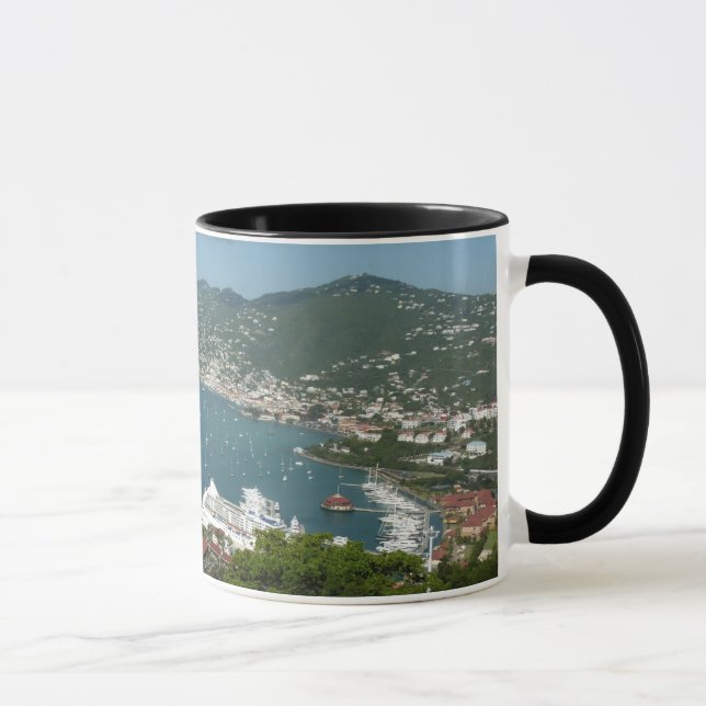 Harbour at St. Thomas US Virgin Islands Mugg (Höger)