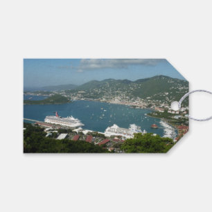 Harbour at St. Thomas US Virgin Islands Presentetikett