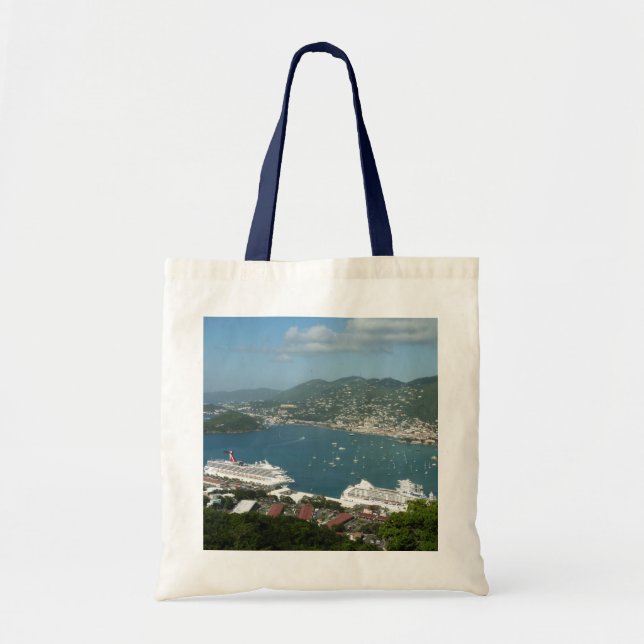 Harbour at St. Thomas US Virgin Islands Tygkasse (Framsidan)