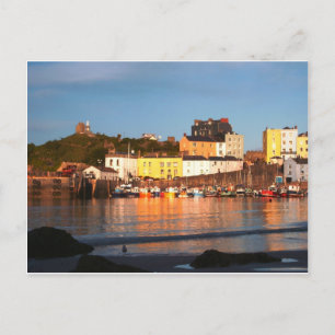 Harbour at Tenby, South Wales Vykort