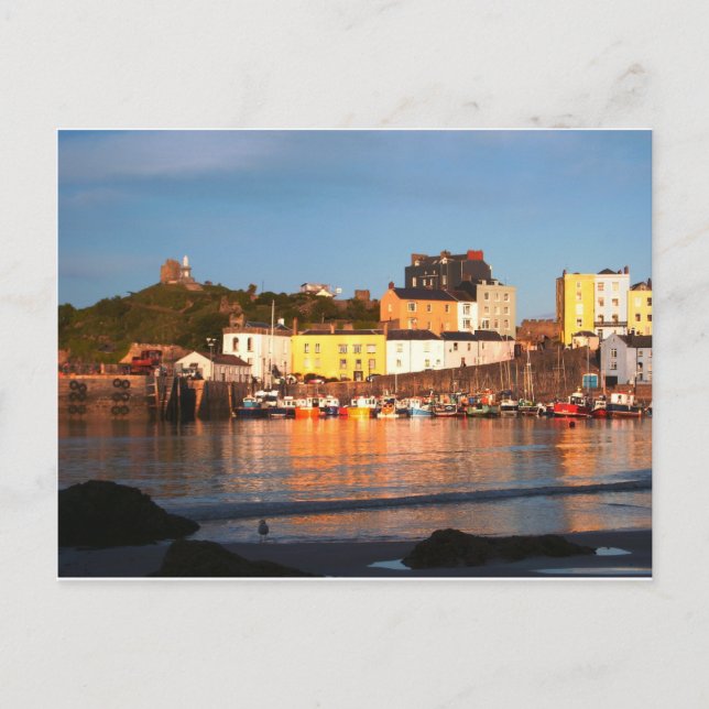 Harbour at Tenby, South Wales Vykort (Framsida)