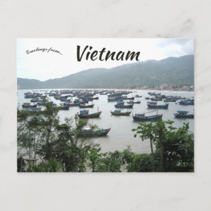 Harbour at Vn Ninh Khanh Hoa i Vietnam Vykort