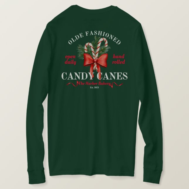 Harbour Bakery Mörk grönt T Shirt (Design baksida)