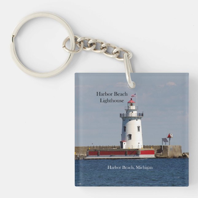 Harbour Beach Lighthouse-nyckelring (Framsidan)