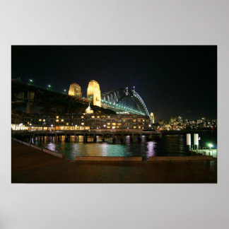 Harbour Bridge Ljus Poster