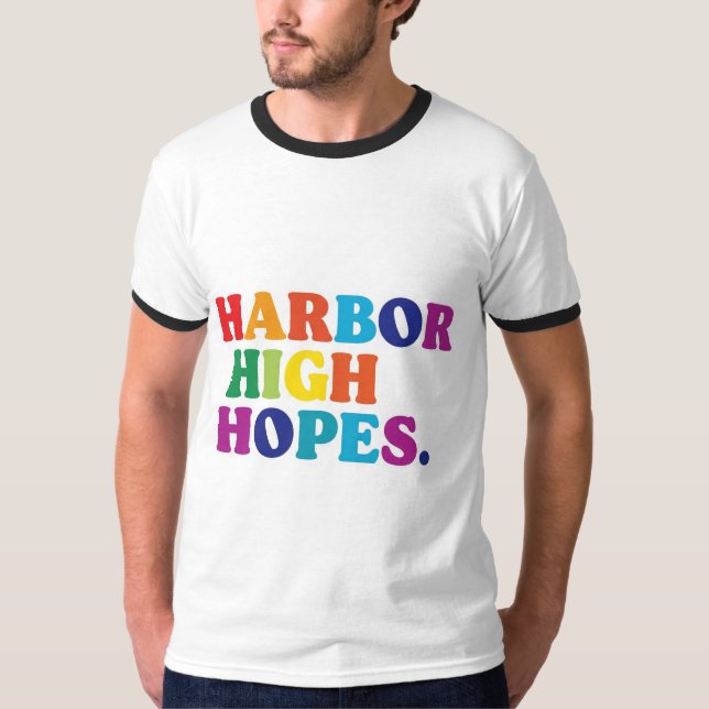 Harbour High Hopes t-shirt design. (Framsida)