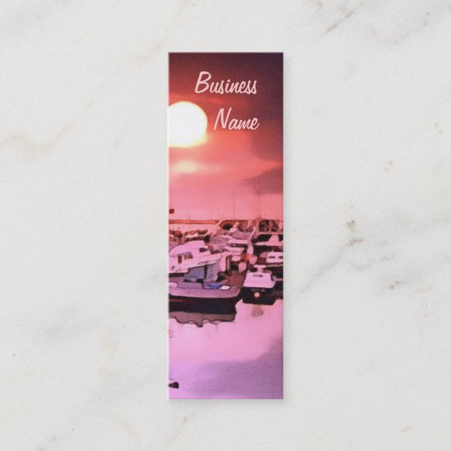 Harbour Hues Bookmark-Affärskort Mini Visitkort (Framsida)