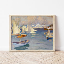 Harbour i Helsingfors | Albert Edelfilt Poster
