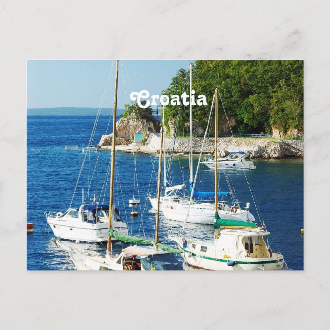 Harbour i Kroatien Vykort (Framsida)