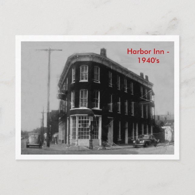 Harbour Inn 1940 s Vykort (Framsida)