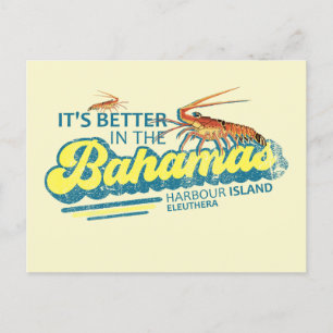 Harbour Island Bahamas Postcard Vacation Cruise Vykort