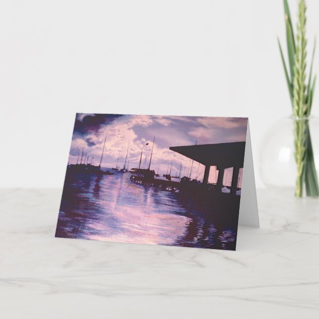 Harbour of Fort de Frankrike Greeting Card Kort (Framsida)
