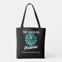 Harbour Podcast Allover Tote Tygkasse