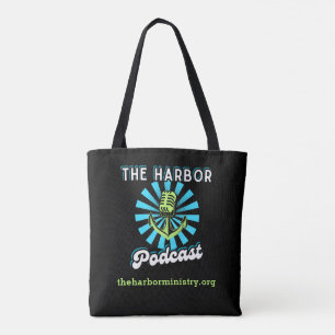 Harbour Podcast Allover Tote Tygkasse
