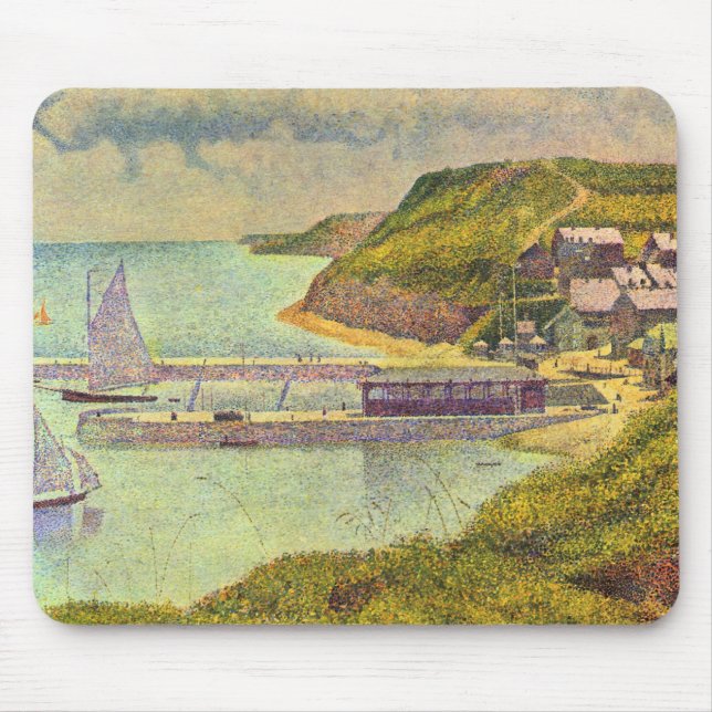 Harbour Port-en-Bessin High Tide av Georges Seurat Musmatta (Framsidan)