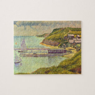 Harbour Port-en-Bessin High Tide av Georges Seurat Pussel