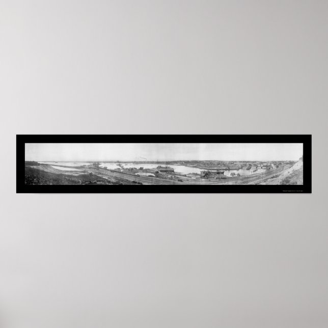 Harbour Providence RI Photo 1910 Poster (Framsidan)