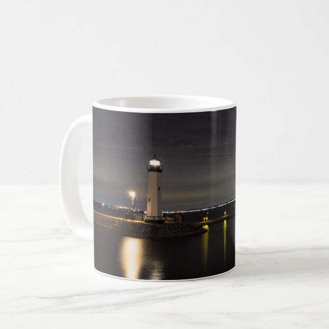 Harbour Rockwall Lighthouse Coffee Mugg (Framsida vänster)