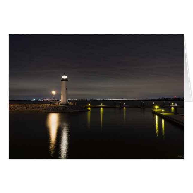 Harbour Rockwall Lighthouse OBS Kort (Framsidan Horizontal)