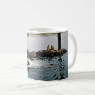 Harbour Sälar, Morro Bay, Kalifornien Kaffemugg