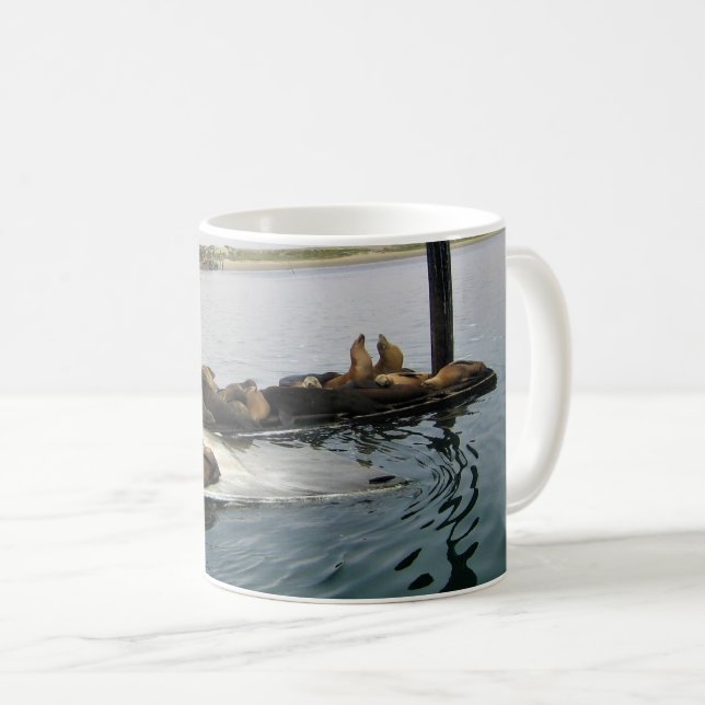 Harbour Sälar, Morro Bay, Kalifornien Kaffemugg (Framsida höger)