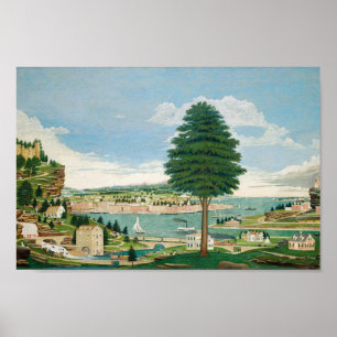 Harbour Scene med Castle Jurgan Frederick Huge Poster