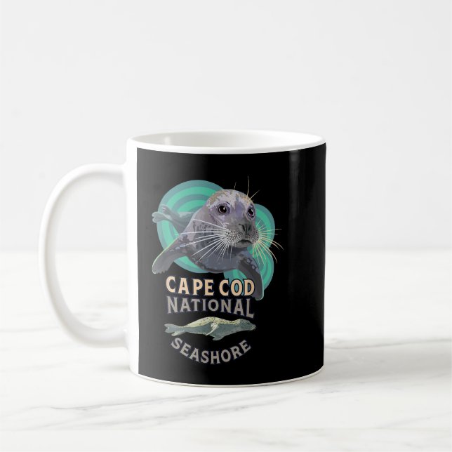 Harbour Seal - Cape Cod National Seashore Beach So Kaffemugg (Vänster)