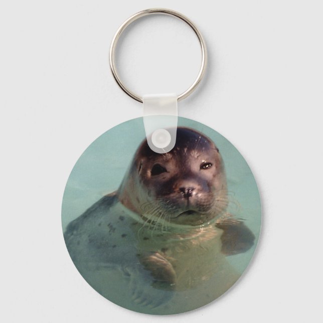 Harbour Seal Keychain Nyckelring (Framsida)
