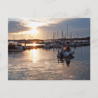 Harbour sunset vykort