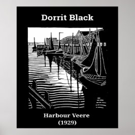Harbour Veere av Dorrit Black (1929) Poster