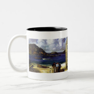 Harbour vid Monhegan - George Bellows - 1913 Två-Tonad Mugg