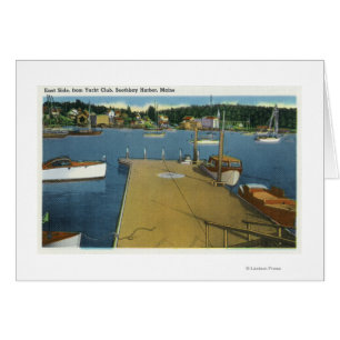 Harbour View från Öster Side of Yacht Klubb Hälsningskort