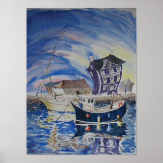 Harbourmaster, Aberaeron Poster