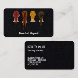 Hårbromsning Affärskort Visitkort