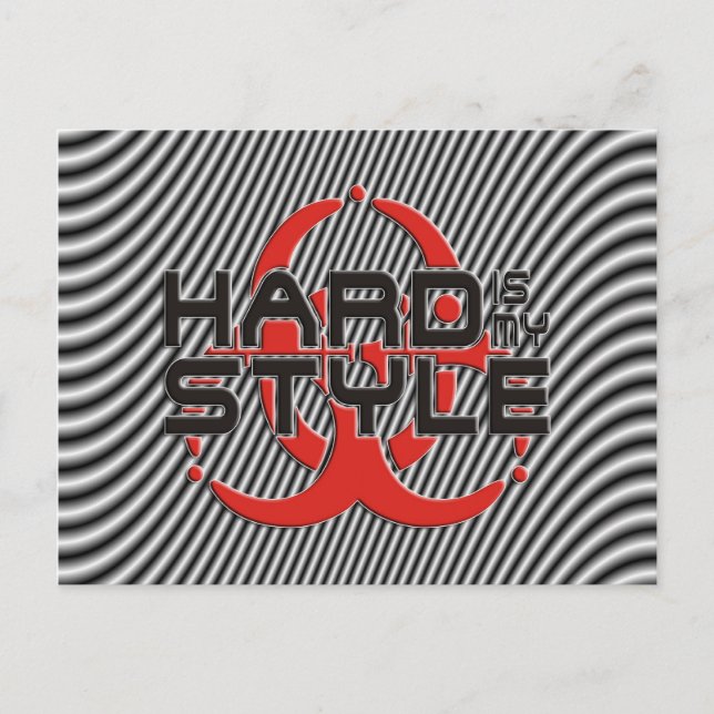 Hård är min Stil - hård musik Vykort (Framsida)