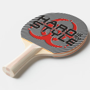 HARD är min STIL - svart och vitt rand Pingisracket
