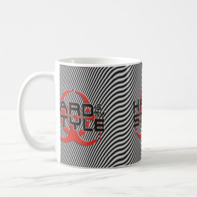 Hård är min stilar-/maskinformatmusik kaffemugg (Vänster)