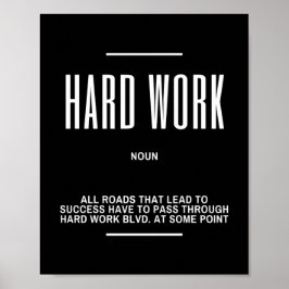 Hård arbetsblandning. Inspirationsoffert Poster