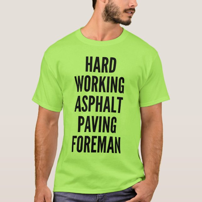 Hård asfaltsbeläggning tee shirt (Framsida)