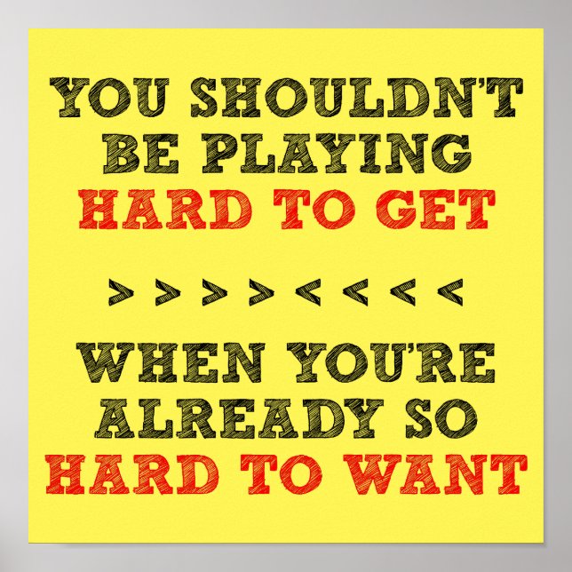 Hård att få Poster signatur om du vill ha roligt (Framsidan)