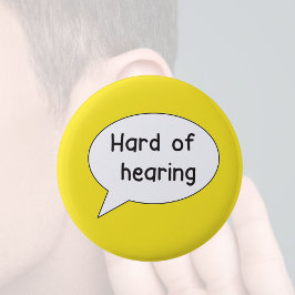 Hård bricka för att lyssna på dövets medvetandehöj knapp