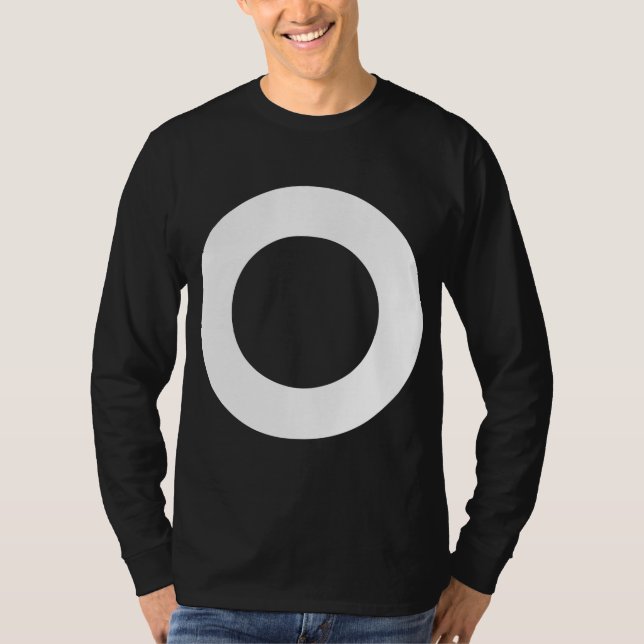 Hård cirkel - Vit Tröja (Framsida)