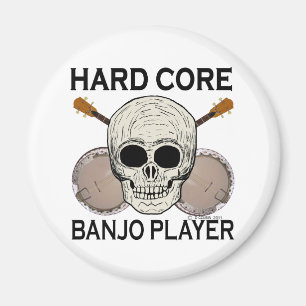 Hård Core Banjo Player Magnet